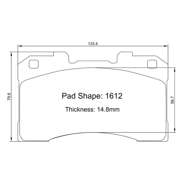 2020+ GR Yaris RZ front brake pad