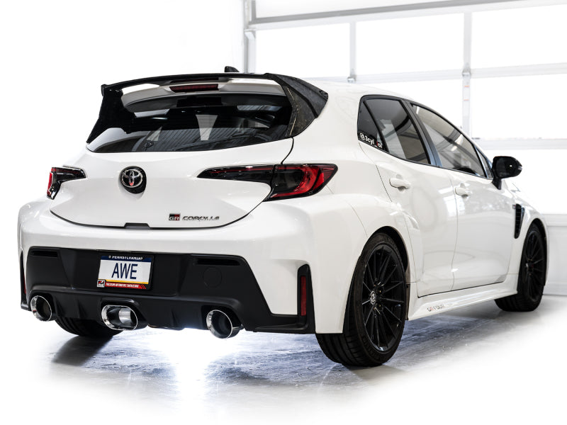 AWE Tuning GR Corolla Exhaust - Chrome Silver Tips product image