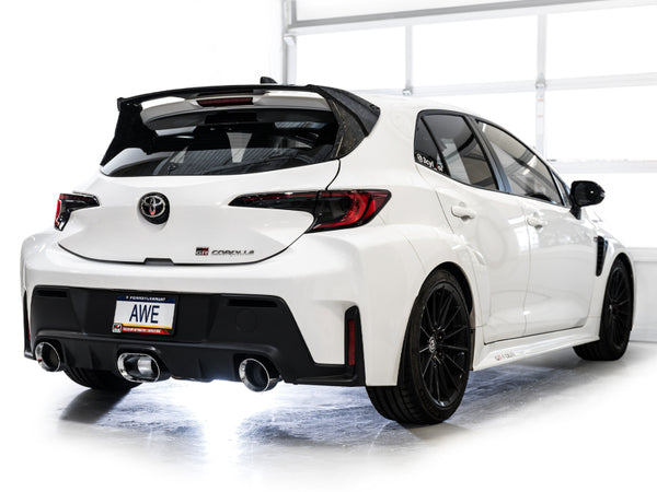 AWE Tuning GR Corolla Exhaust - Chrome Silver Tips product image